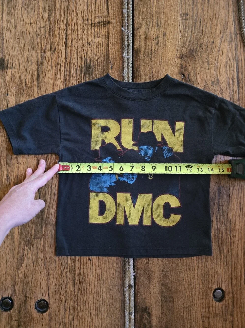 Gap Kids Run DMC  Black Graphic Tee - Yellow Logo Kids Size XS (4 - 5)